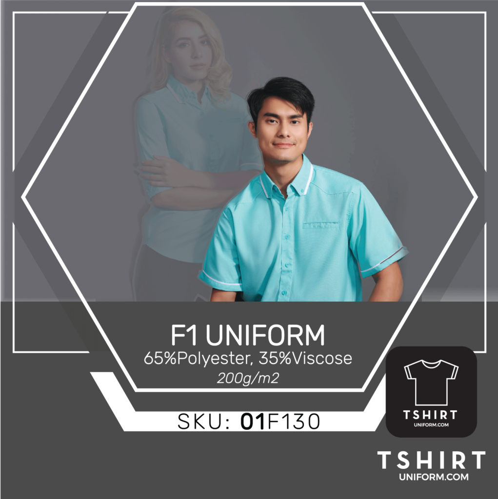 Short Sleeve Corporate Uniform Unisex F1 Uniform - Formal Attire
